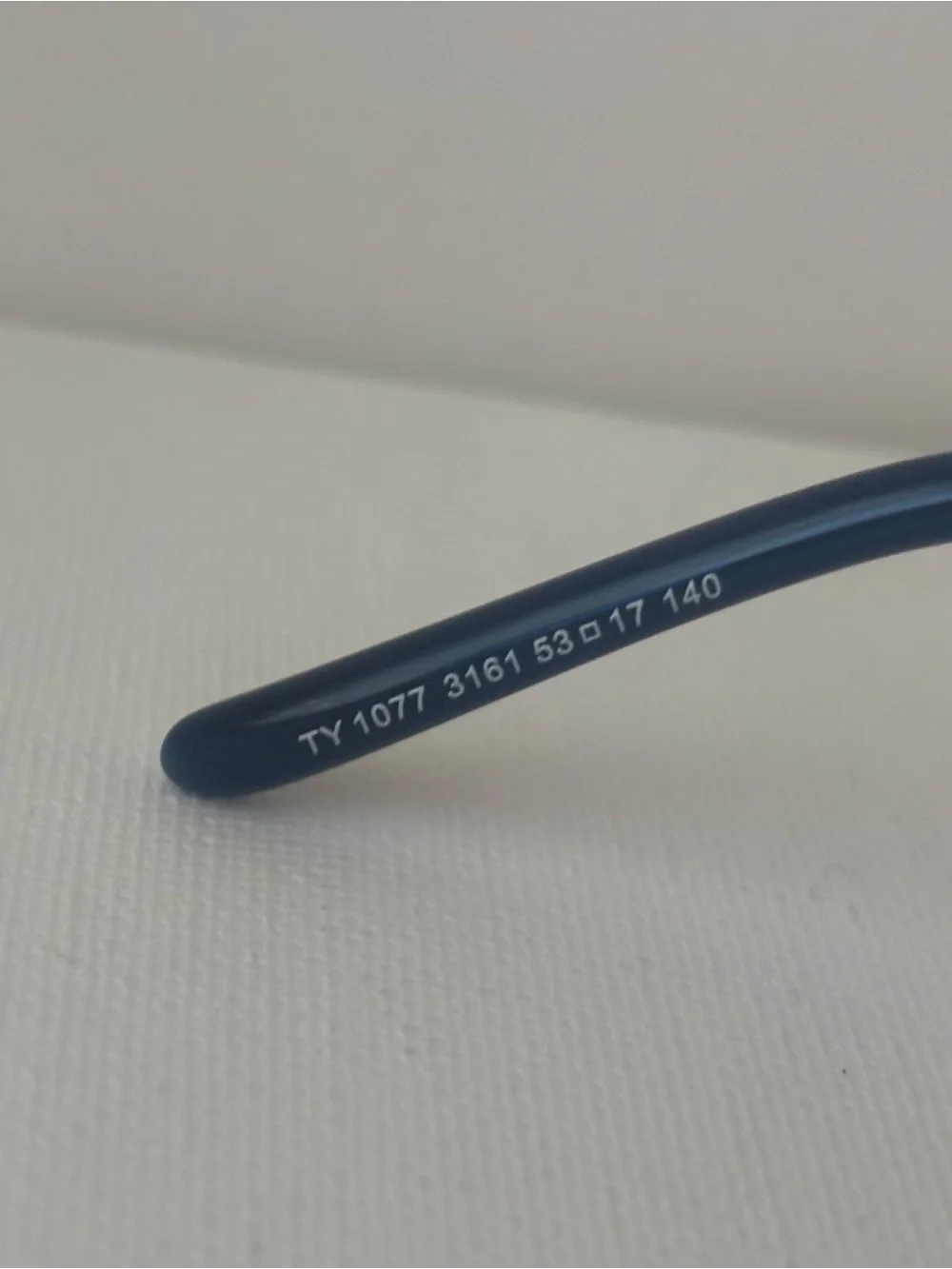 Tory Burch Silver Metal Frame Glasses with Blue Temples - Picture 4 of 9